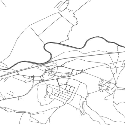 ROAD MAP OF HLINÍK NAD HRONOM, SLOVAKIA BY MAPBAKES