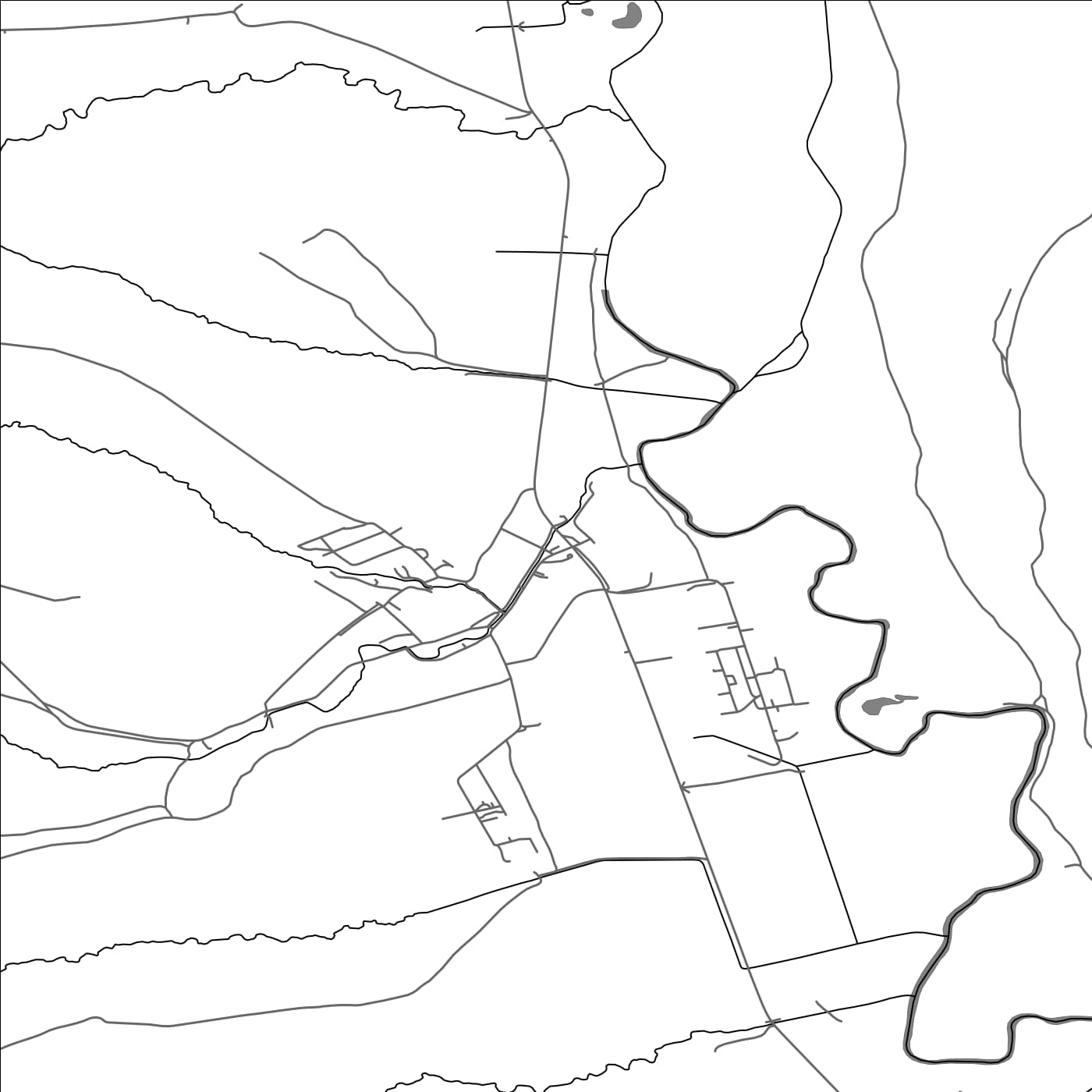 ROAD MAP OF HLINNÉ, SLOVAKIA BY MAPBAKES