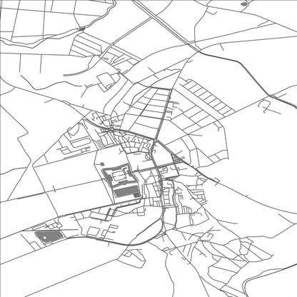 ROAD MAP OF HOLÍČ, SLOVAKIA BY MAPBAKES