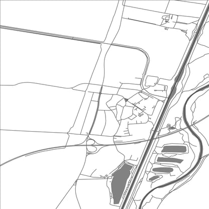 ROAD MAP OF HORNÁ STREDA, SLOVAKIA BY MAPBAKES