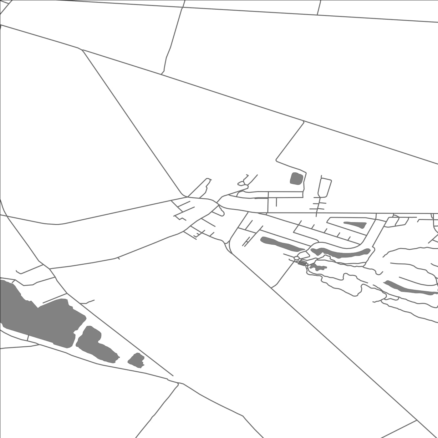 ROAD MAP OF HRUBÁ BORŠA, SLOVAKIA BY MAPBAKES