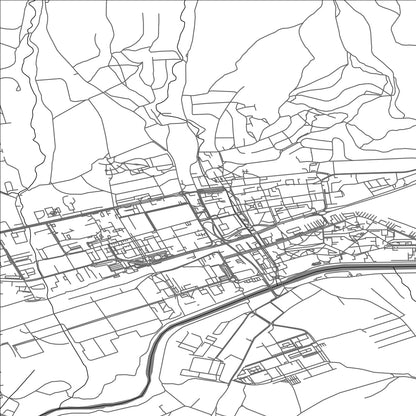 ROAD MAP OF HUMENNÉ, SLOVAKIA BY MAPBAKES