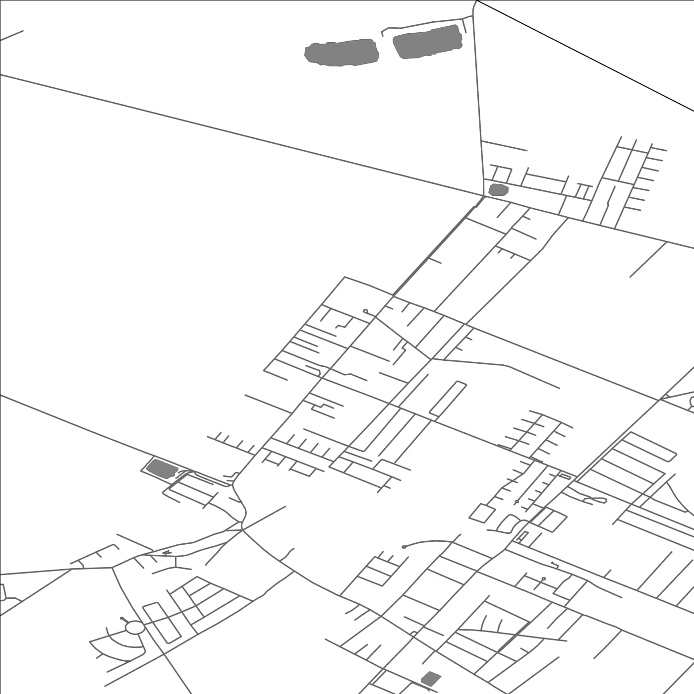 ROAD MAP OF HVIEZDOSLAVOV, SLOVAKIA BY MAPBAKES