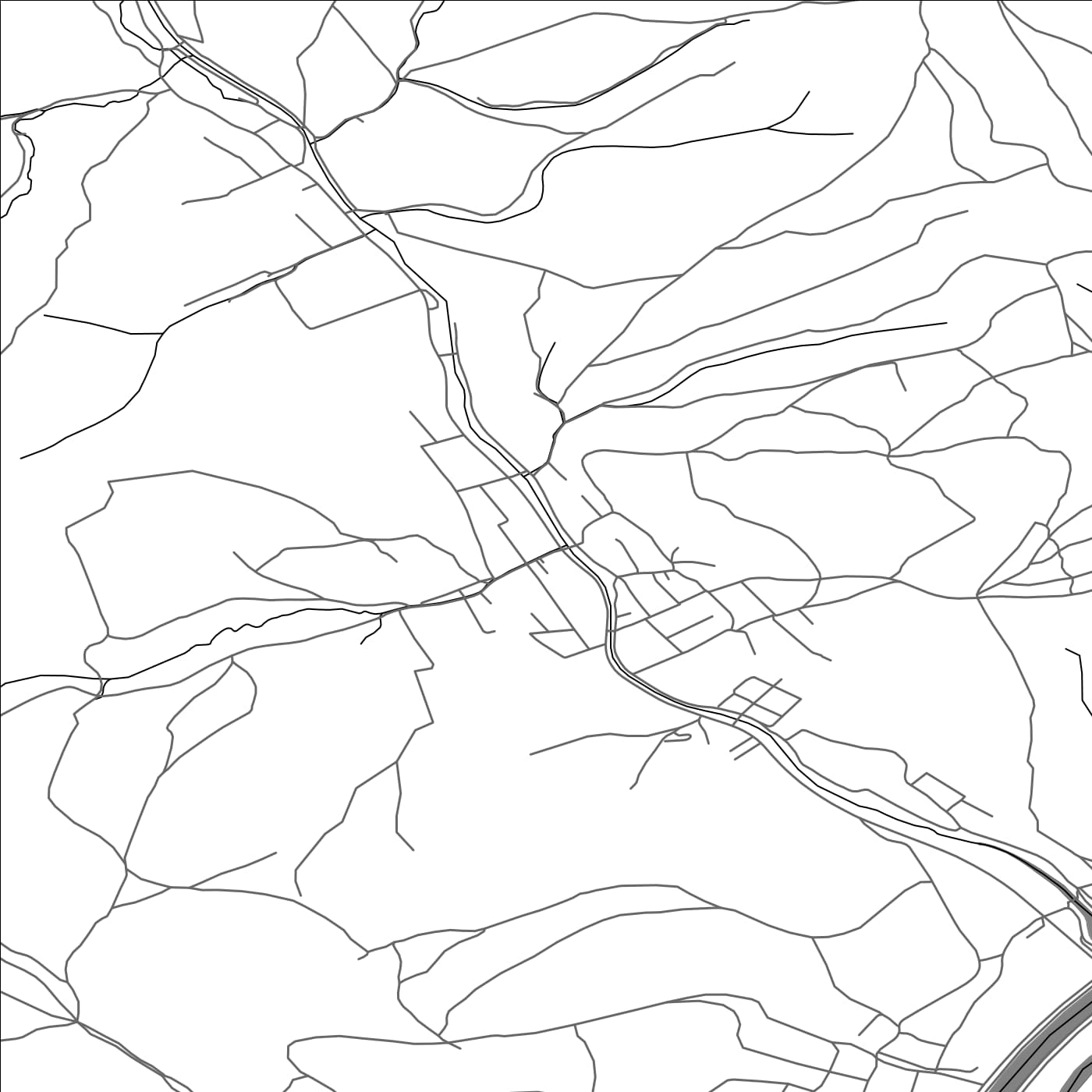 ROAD MAP OF JASENICA, SLOVAKIA BY MAPBAKES