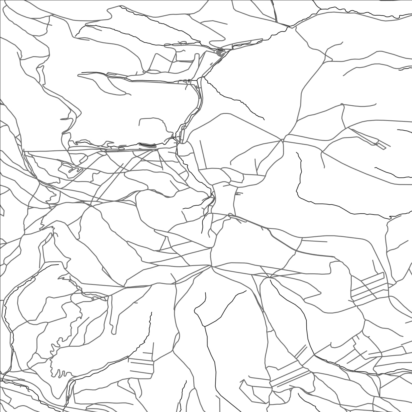 ROAD MAP OF KAVEČANY, SLOVAKIA BY MAPBAKES