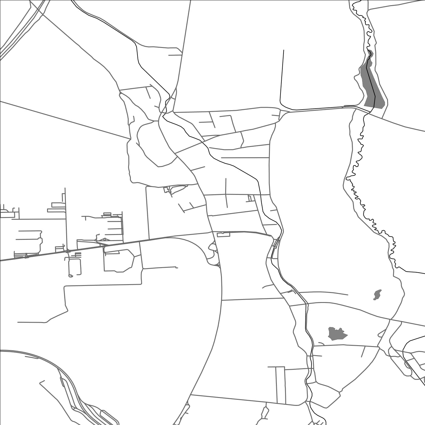 ROAD MAP OF KECHNEC, SLOVAKIA BY MAPBAKES