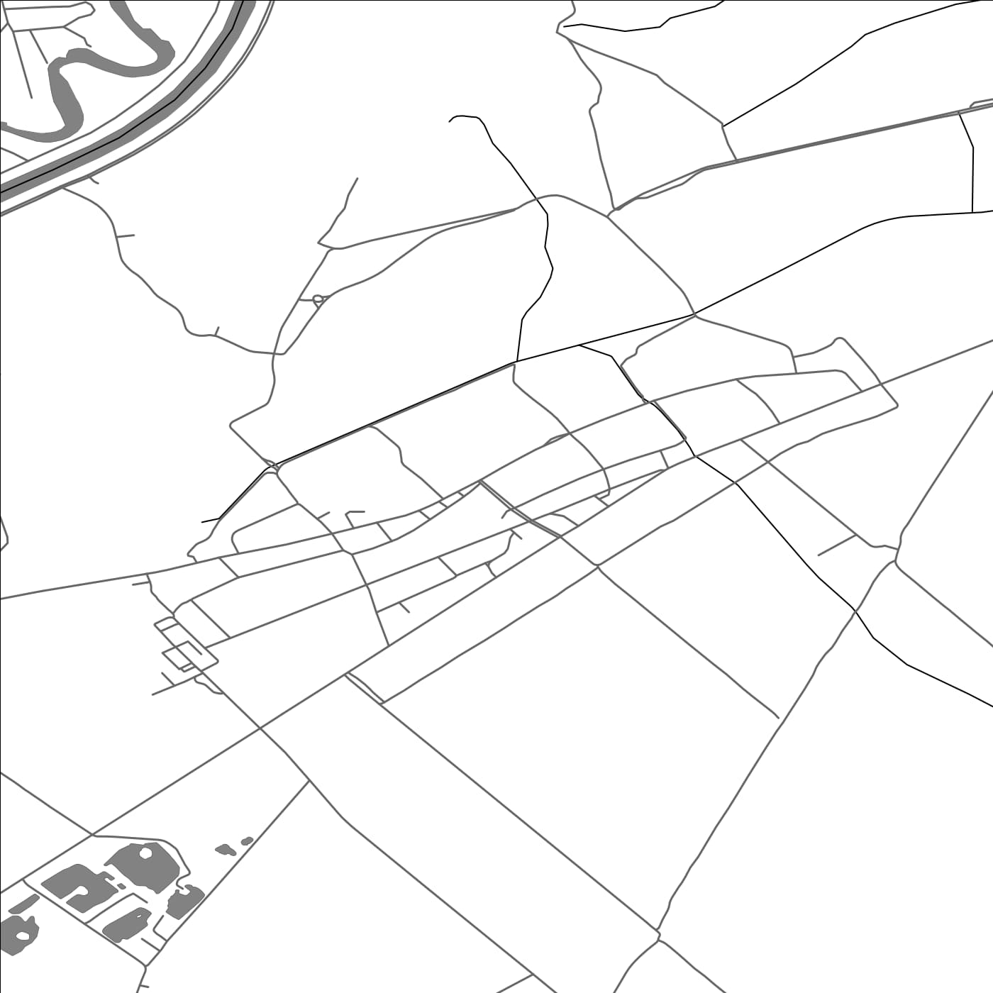 ROAD MAP OF KOPČANY, SLOVAKIA BY MAPBAKES