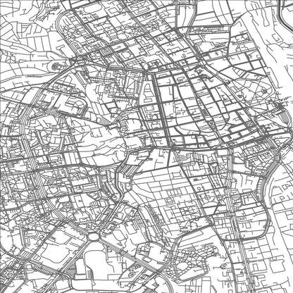 ROAD MAP OF KOŠICE, SLOVAKIA BY MAPBAKES