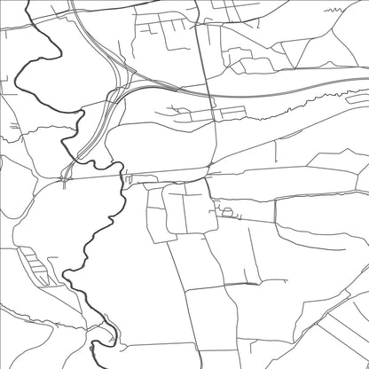 ROAD MAP OF KOŠICKÉ OLŠANY, SLOVAKIA BY MAPBAKES