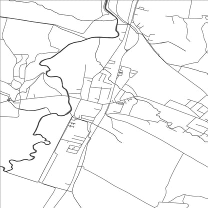 ROAD MAP OF KOŠŤANY NAD TURCOM, SLOVAKIA BY MAPBAKES