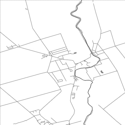 ROAD MAP OF KOŠÚTY, SLOVAKIA BY MAPBAKES