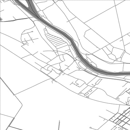 ROAD MAP OF KRÁĽOVÁ NAD VÁHOM, SLOVAKIA BY MAPBAKES