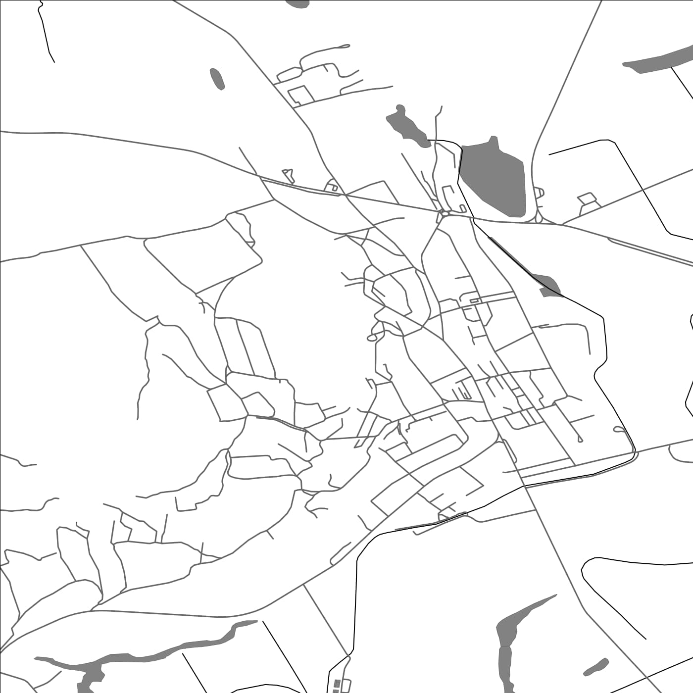 ROAD MAP OF KRÁĽOVSKÝ CHLMEC, SLOVAKIA BY MAPBAKES