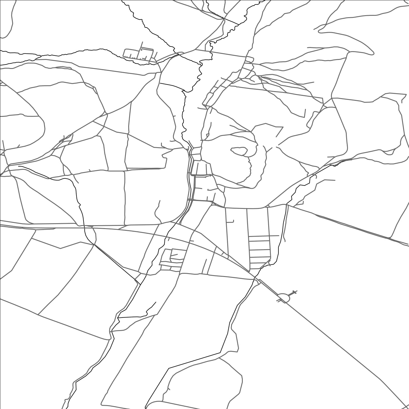 ROAD MAP OF KRÁSNOHORSKÉ PODHRADIE, SLOVAKIA BY MAPBAKES