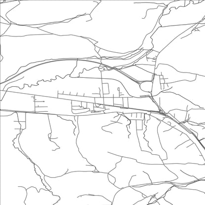 ROAD MAP OF KRIVÁŇ, SLOVAKIA BY MAPBAKES