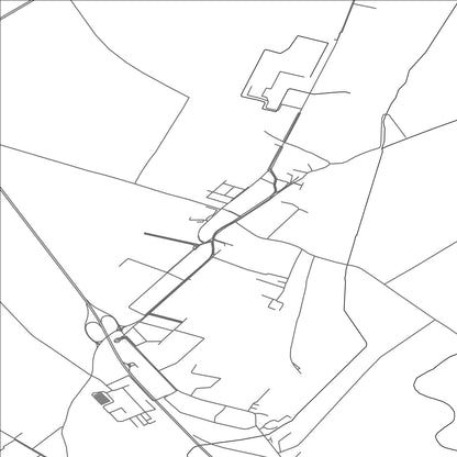 ROAD MAP OF KRÍŽOVANY NAD DUDVÁHOM, SLOVAKIA BY MAPBAKES