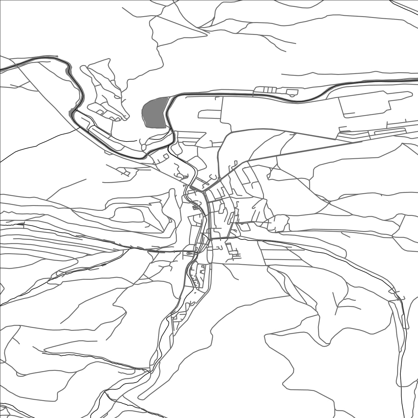 ROAD MAP OF KROMPACHY, SLOVAKIA BY MAPBAKES