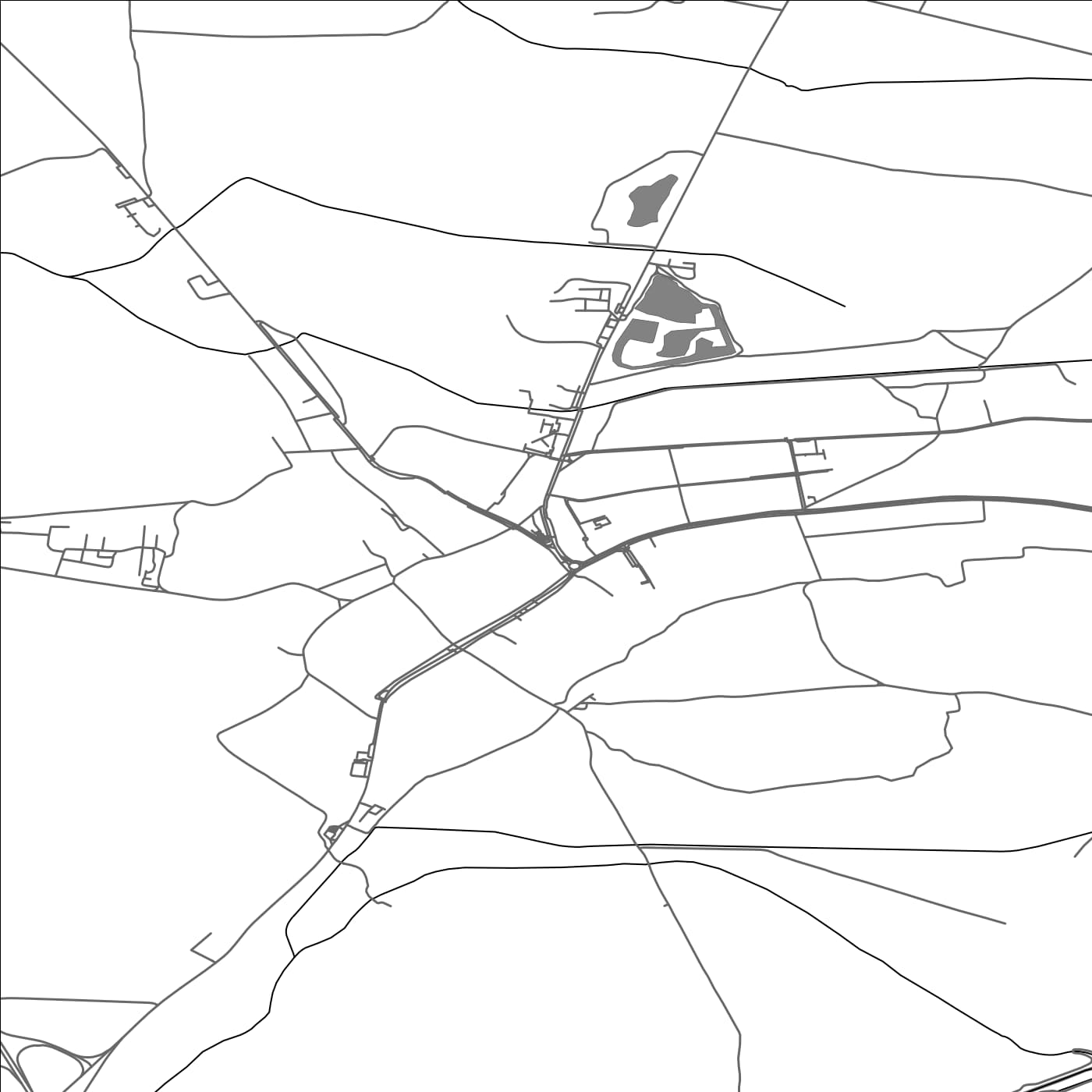 ROAD MAP OF KÚTY, SLOVAKIA BY MAPBAKES