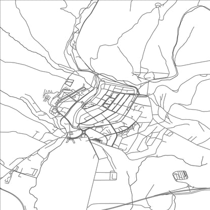 ROAD MAP OF LEVOČA, SLOVAKIA BY MAPBAKES