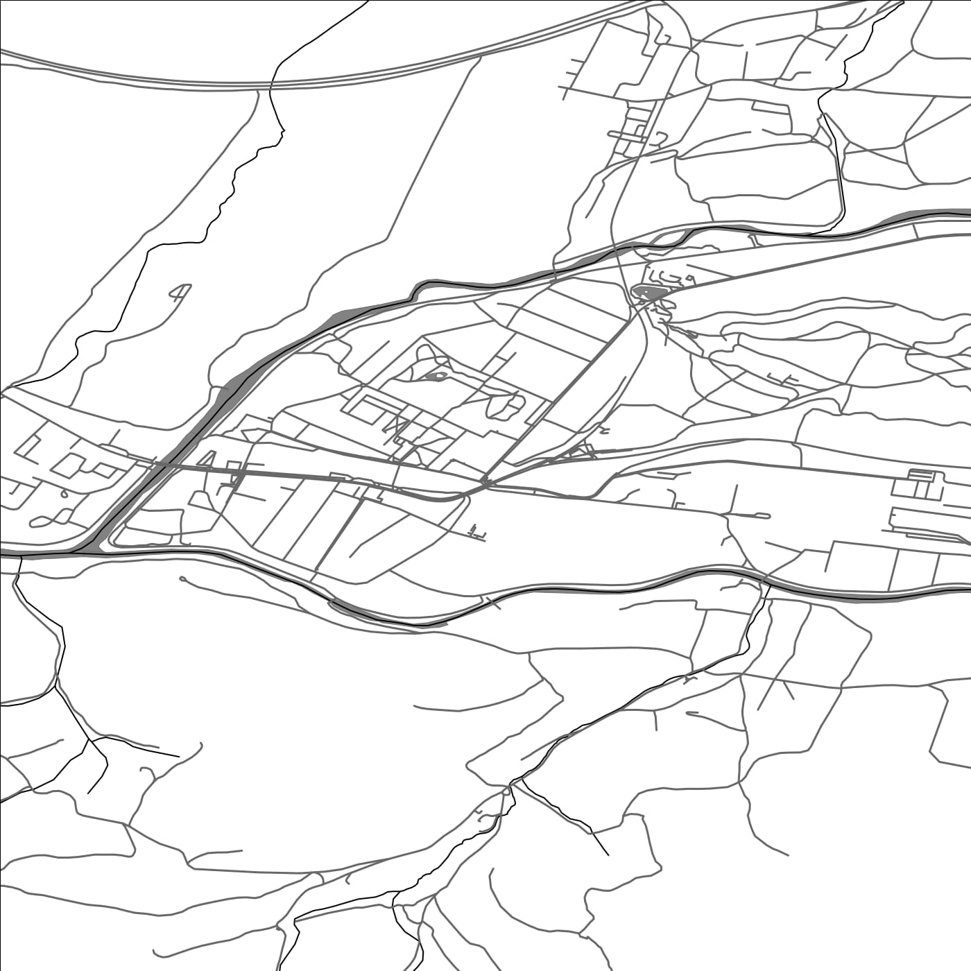 ROAD MAP OF LIPTOVSKÝ HRÁDOK, SLOVAKIA BY MAPBAKES