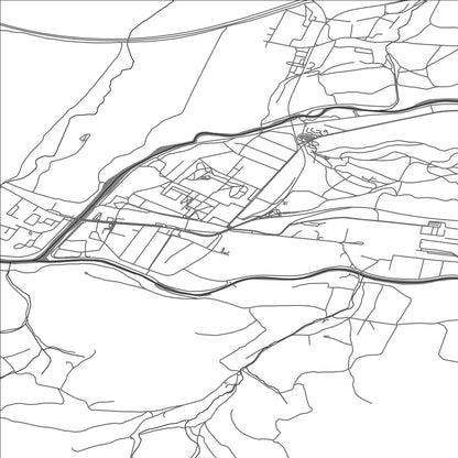 ROAD MAP OF LIPTOVSKÝ HRÁDOK, SLOVAKIA BY MAPBAKES