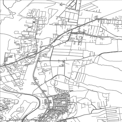 ROAD MAP OF ĽUBOTICE, SLOVAKIA BY MAPBAKES