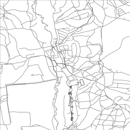 ROAD MAP OF MALÁ IDA, SLOVAKIA BY MAPBAKES