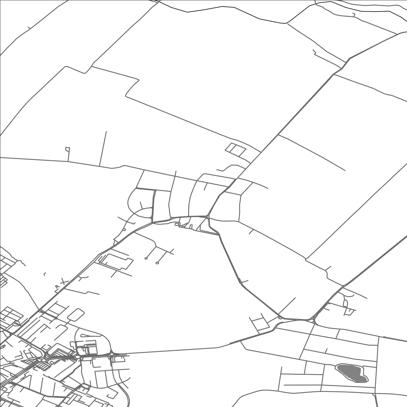 ROAD MAP OF MALÉ DVORNÍKY, SLOVAKIA BY MAPBAKES