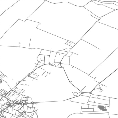 ROAD MAP OF MALÉ DVORNÍKY, SLOVAKIA BY MAPBAKES