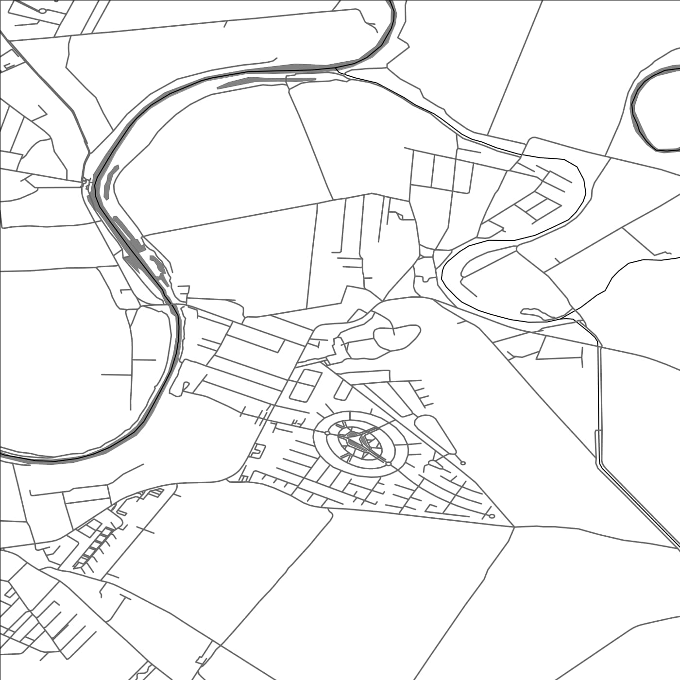 ROAD MAP OF MALINOVO, SLOVAKIA BY MAPBAKES