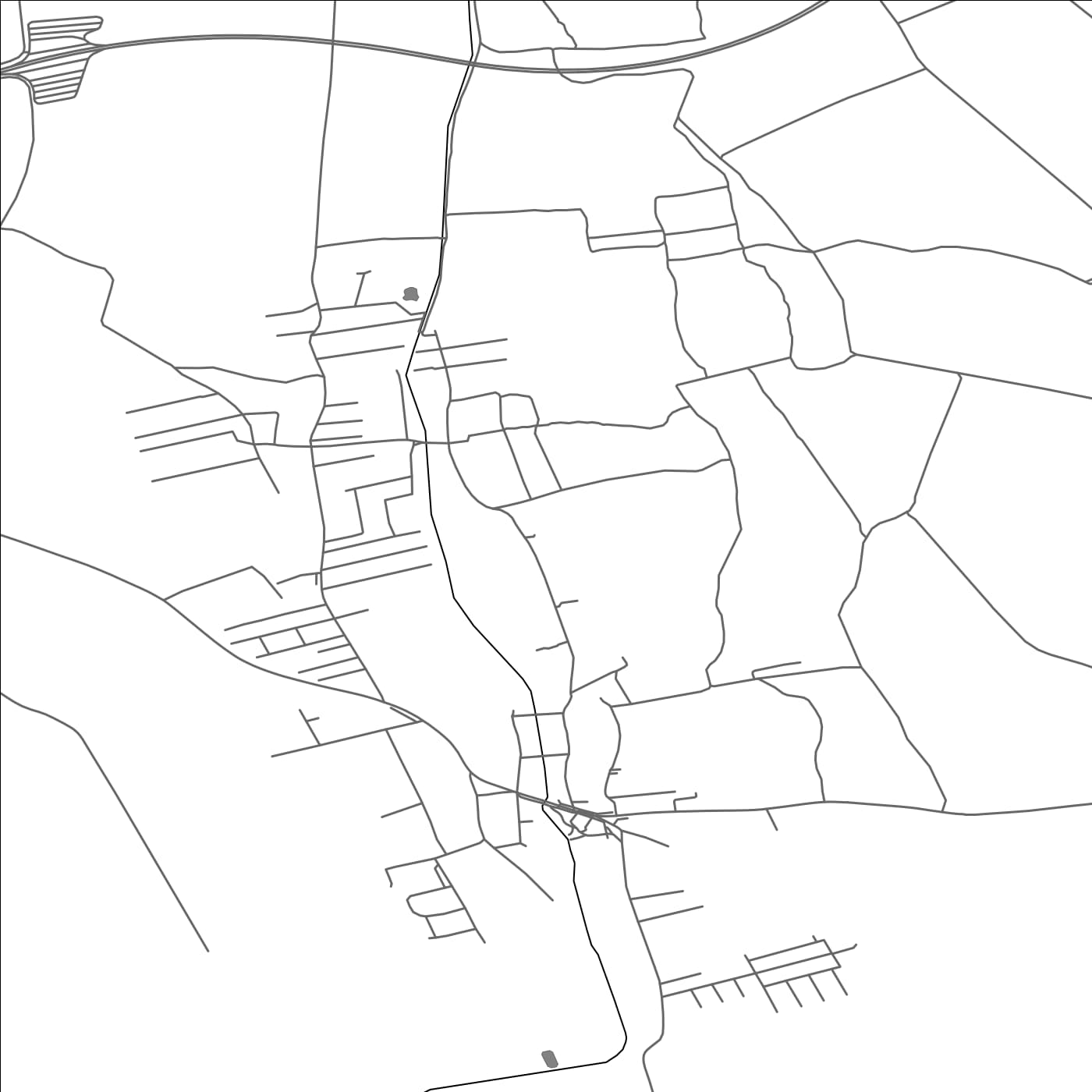 ROAD MAP OF MALÝ LAPÁŠ, SLOVAKIA BY MAPBAKES