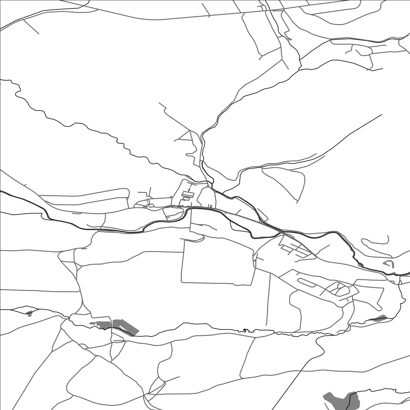 ROAD MAP OF MARKUŠOVCE, SLOVAKIA BY MAPBAKES