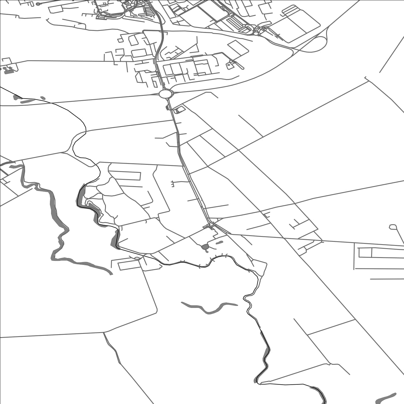 ROAD MAP OF MATÚŠKOVO, SLOVAKIA BY MAPBAKES