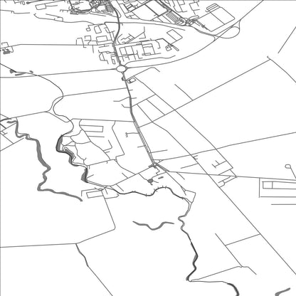 ROAD MAP OF MATÚŠKOVO, SLOVAKIA BY MAPBAKES