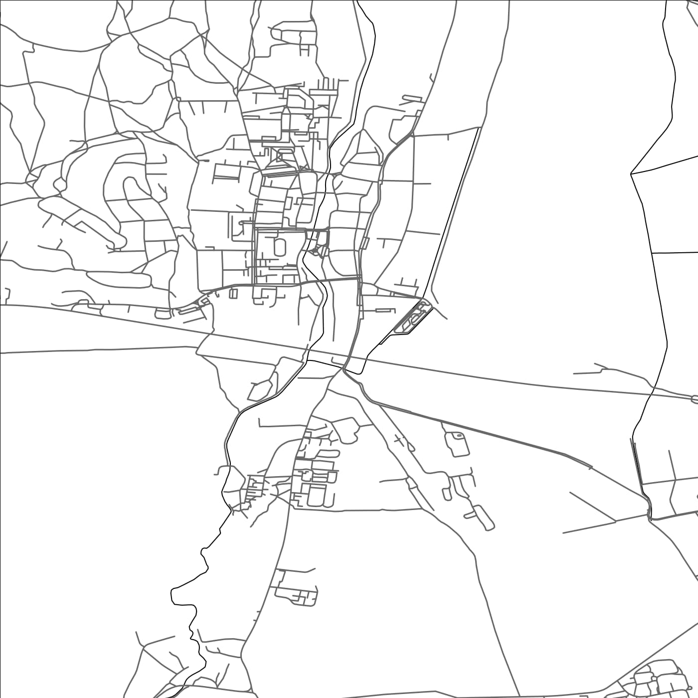 ROAD MAP OF MOLDAVA NAD BODVOU, SLOVAKIA BY MAPBAKES