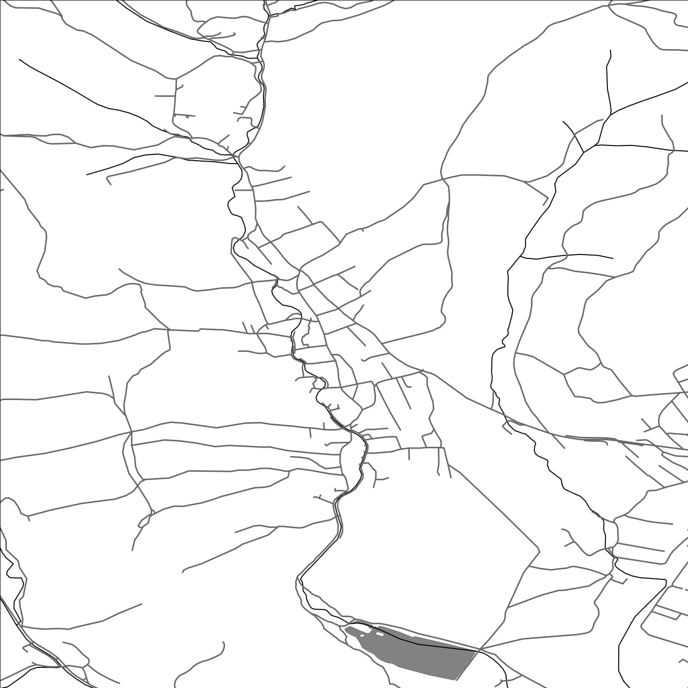 ROAD MAP OF NESLUŠA, SLOVAKIA BY MAPBAKES