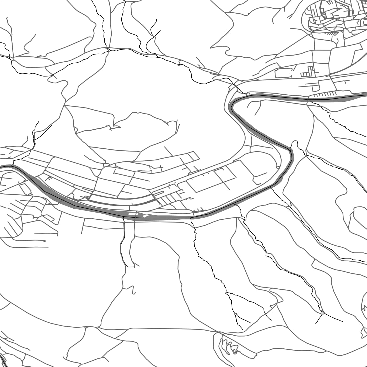 ROAD MAP OF NIŽNÁ, SLOVAKIA BY MAPBAKES