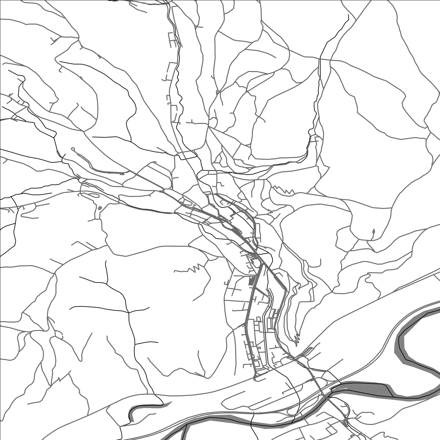 ROAD MAP OF NOVÁ BAŇA, SLOVAKIA BY MAPBAKES