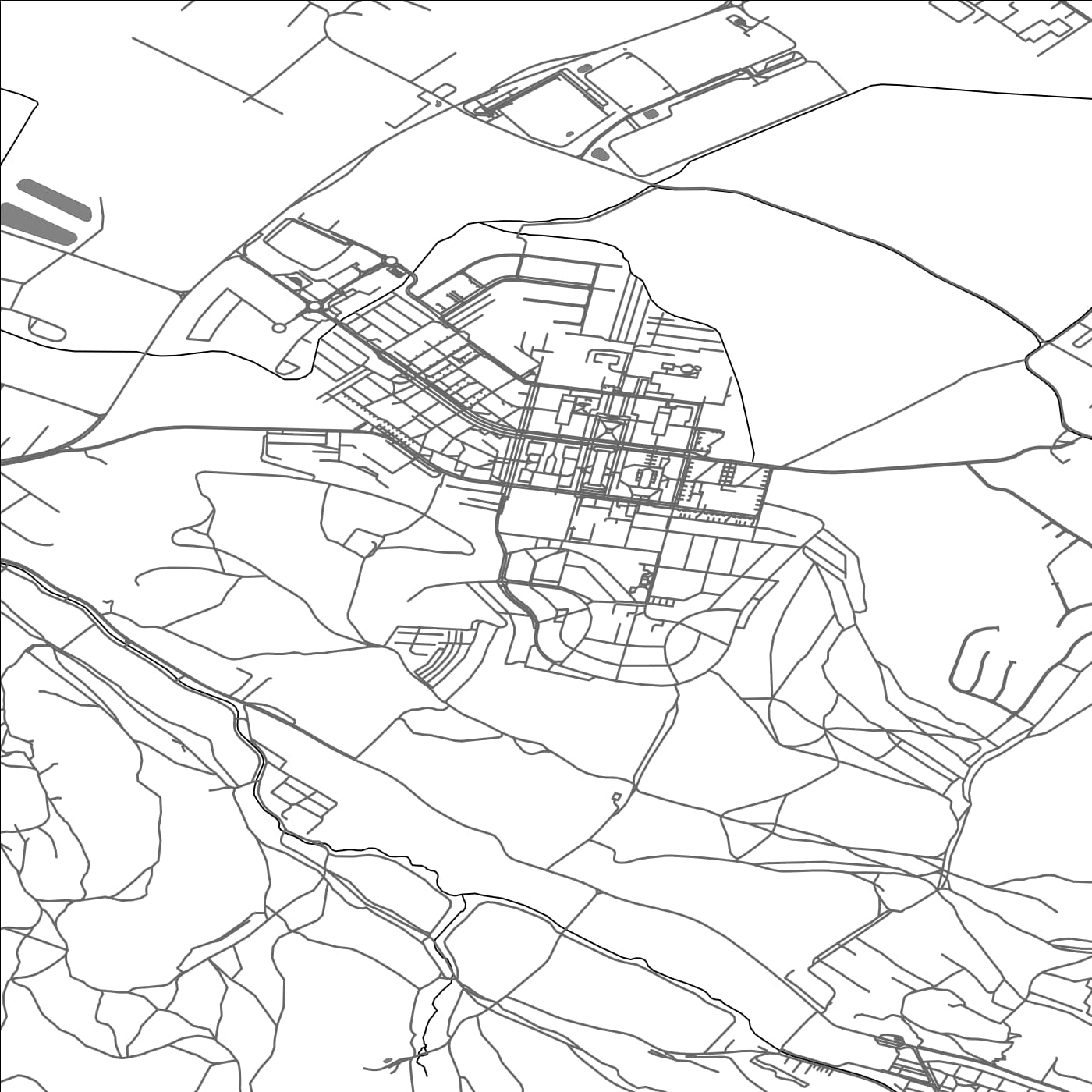 ROAD MAP OF NOVÁ DUBNICA, SLOVAKIA BY MAPBAKES