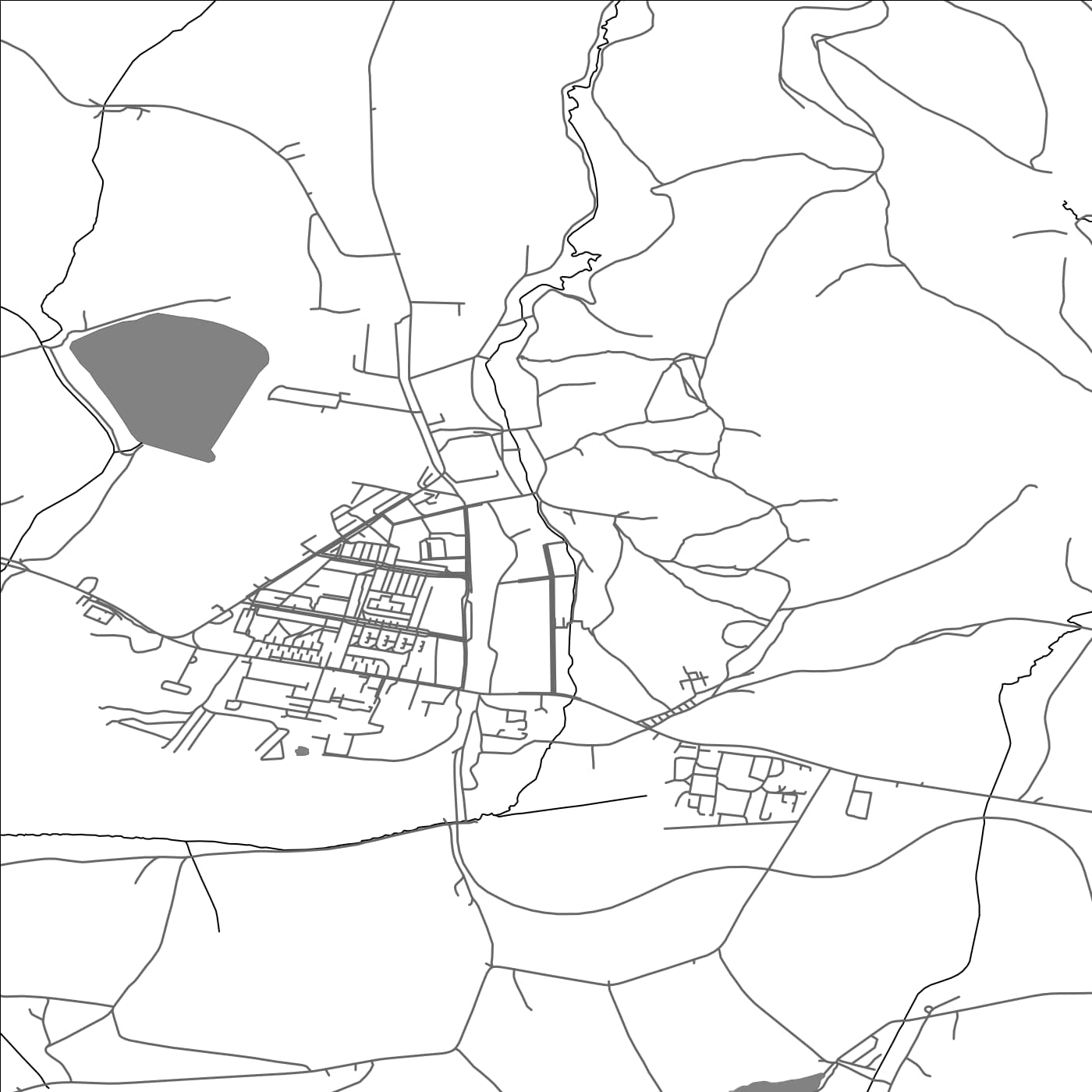 ROAD MAP OF POLTÁR, SLOVAKIA BY MAPBAKES