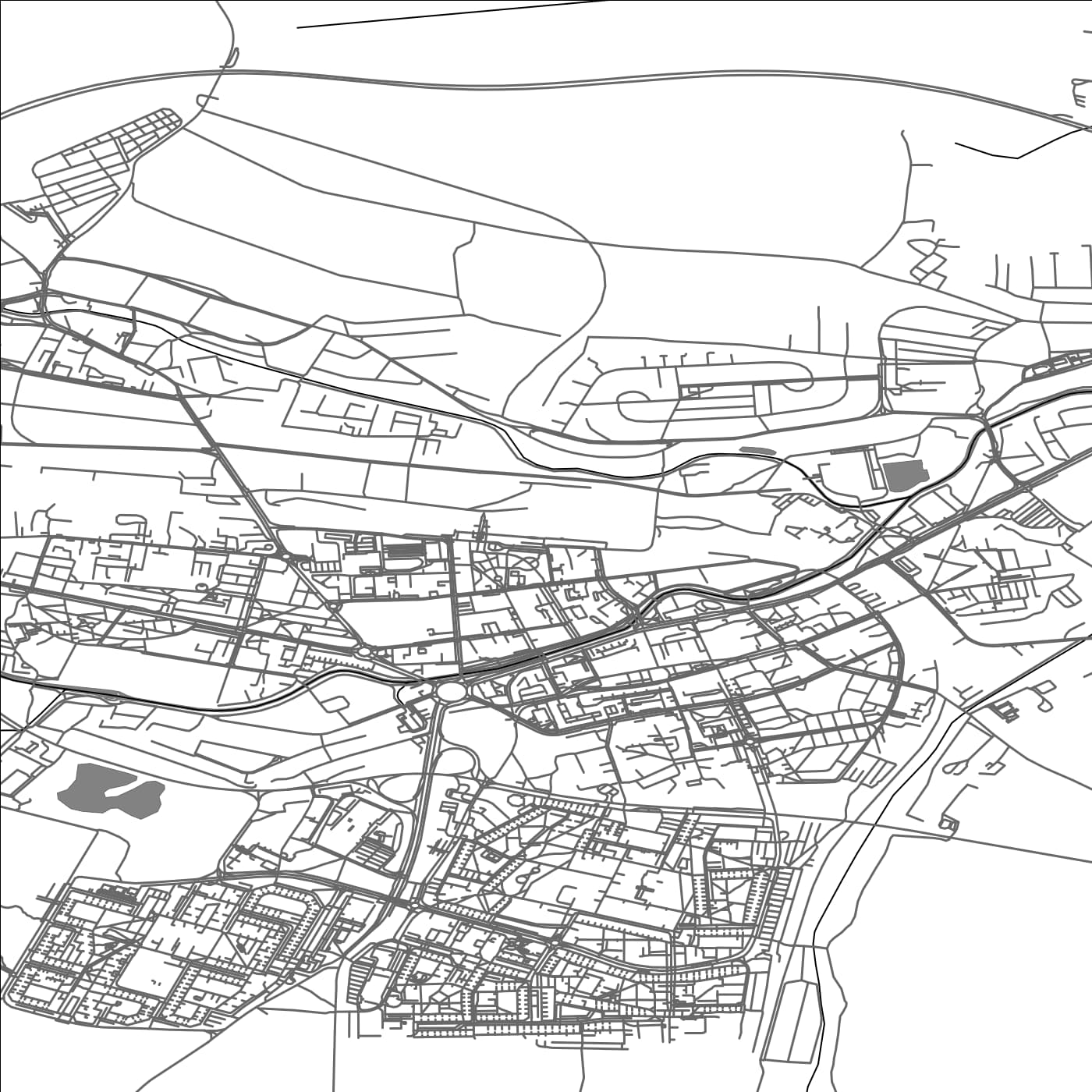 ROAD MAP OF POPRAD, SLOVAKIA BY MAPBAKES