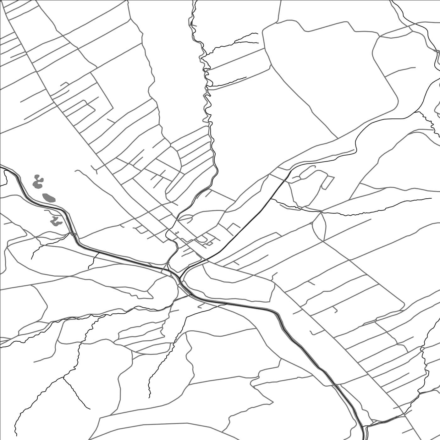 ROAD MAP OF RABČA, SLOVAKIA BY MAPBAKES