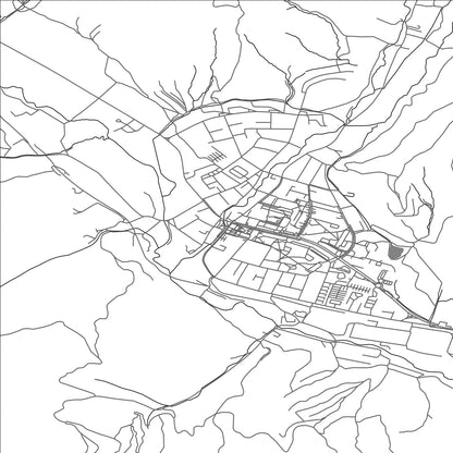 ROAD MAP OF REVÚCA, SLOVAKIA BY MAPBAKES