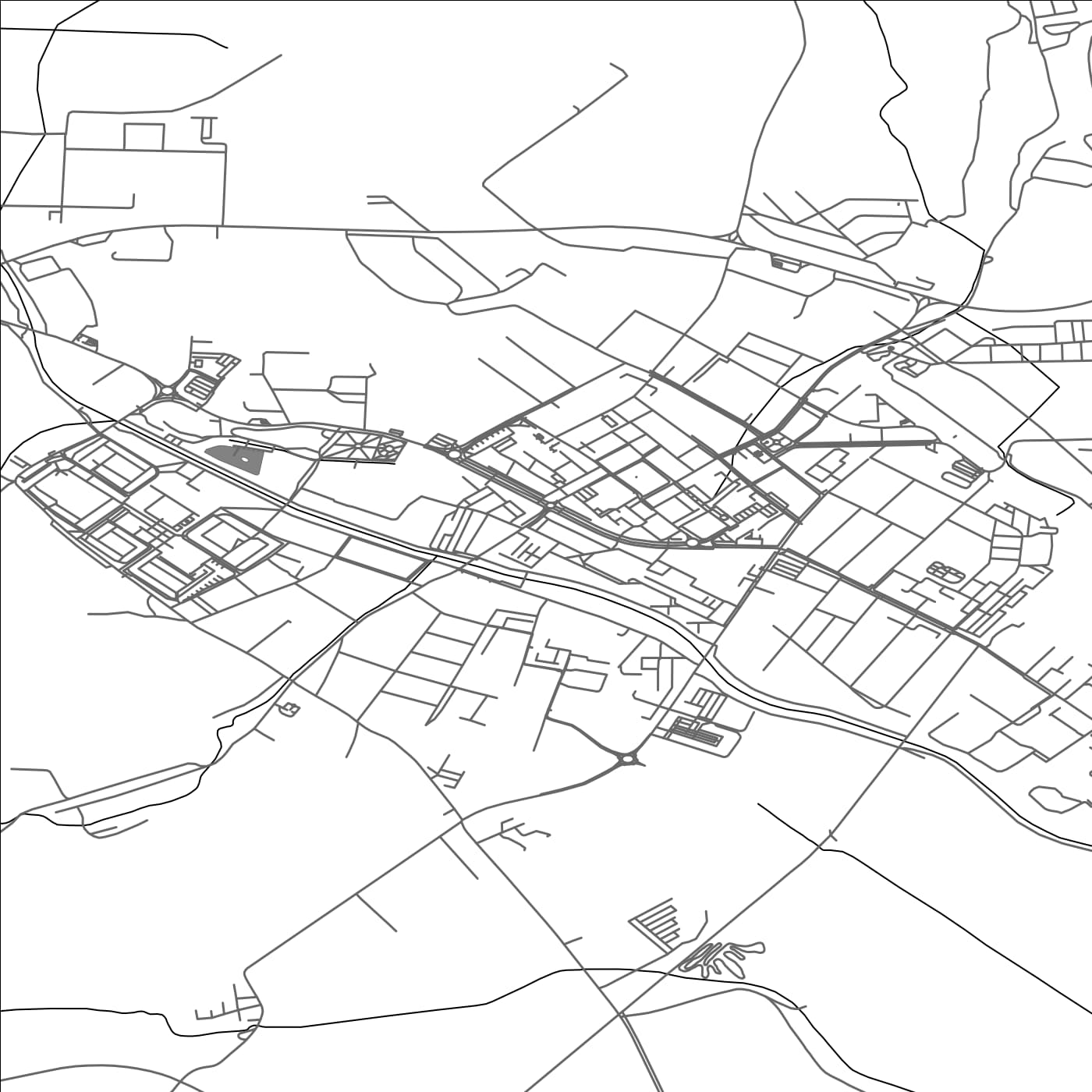 ROAD MAP OF RIMAVSKÁ SOBOTA, SLOVAKIA BY MAPBAKES