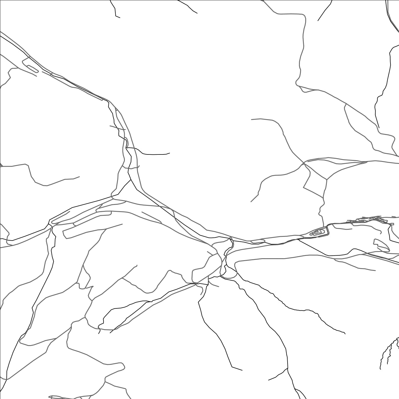 ROAD MAP OF RUDŇANY, SLOVAKIA BY MAPBAKES