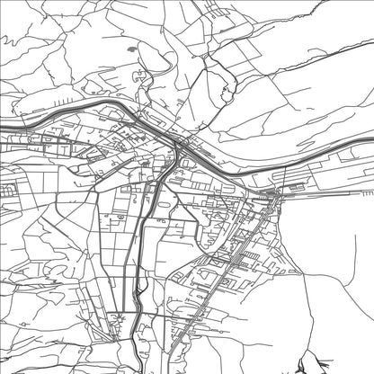 ROAD MAP OF RUŽOMBEROK, SLOVAKIA BY MAPBAKES