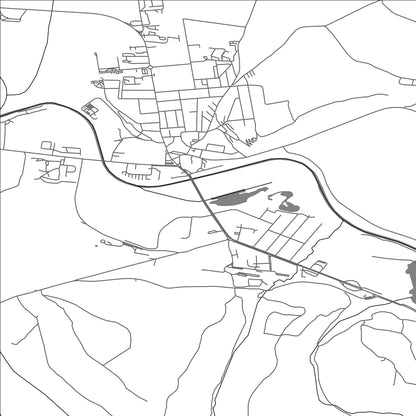 ROAD MAP OF ŠAHY, SLOVAKIA BY MAPBAKES