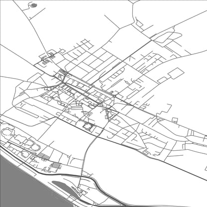 ROAD MAP OF ŠAMORÍN, SLOVAKIA BY MAPBAKES