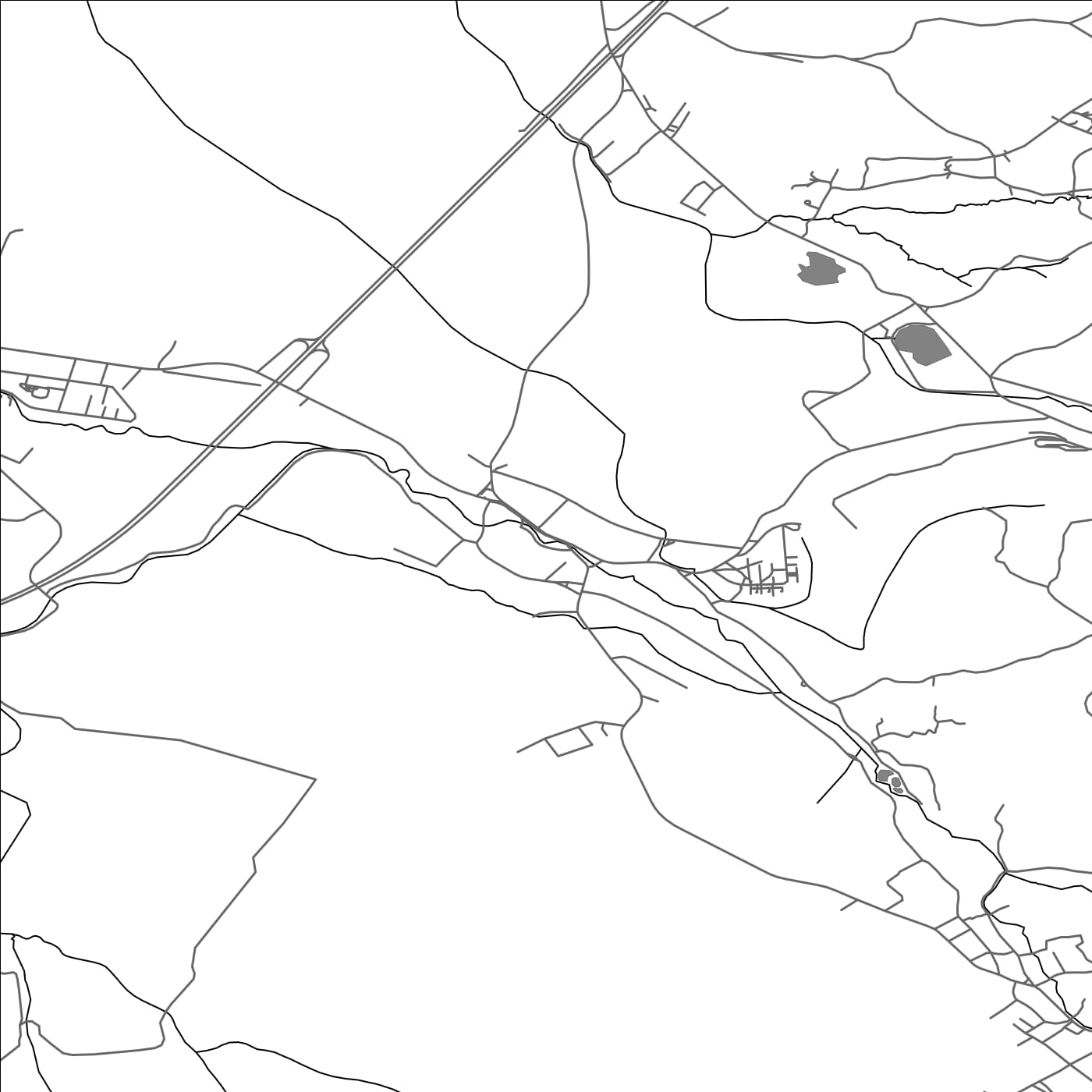 ROAD MAP OF SEBEDRAŽIE, SLOVAKIA BY MAPBAKES