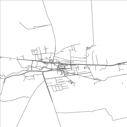 ROAD MAP OF SEČOVCE, SLOVAKIA BY MAPBAKES